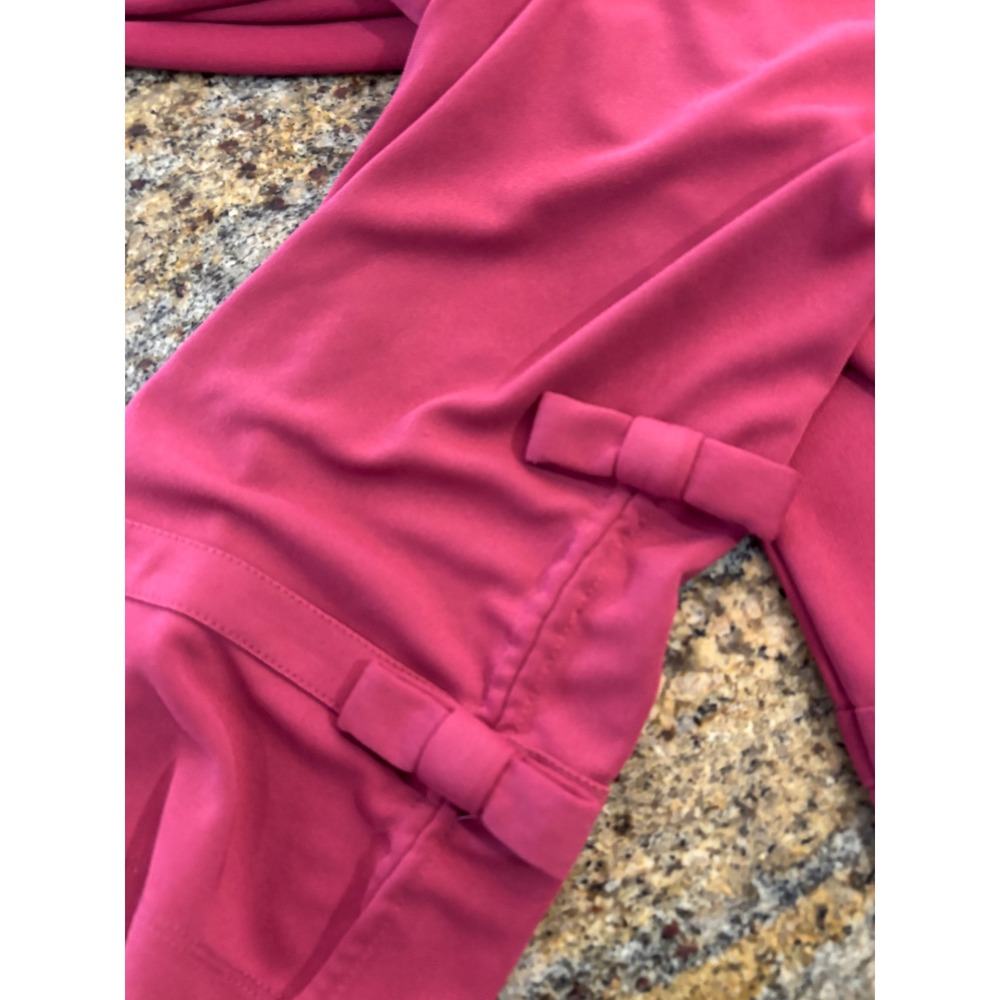 Karl Lagerfeld Paris Womens XL Pink 3/4 Sleeve Bow Cuff Top Blouse‎ - Picture 10 of 10